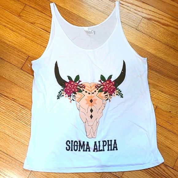 Tops - Sigma Alpha‎ sorority tank top